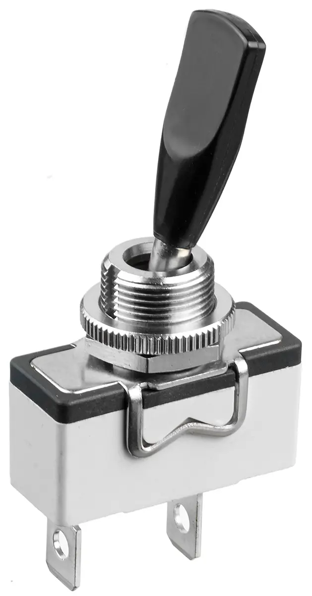 Produktfoto 1 von APEM Panel Kippschalter SPST, Ein-Aus, 24 V dc, 250 V ac, 15A, Lötöse