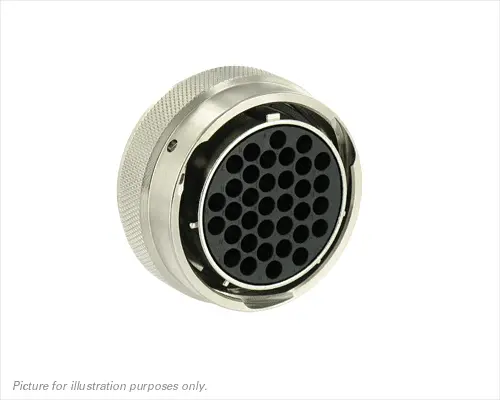 Produktfoto 1 von Souriau Sunbank by Eaton UT0 22 Standard Rundsteckverbinder Stecker 35-polig Buchse 5A Kabel IP68, IP69K