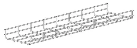 Produktfoto 1 von RS PRO Kabelrinne, T. 60 mm x 100mm x 3 m Elektrogalvanisierter Stahl