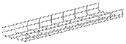 Produktfoto 1 von RS PRO Kabelrinne, T. 60 mm x 300mm x 3 m Elektrogalvanisierter Stahl