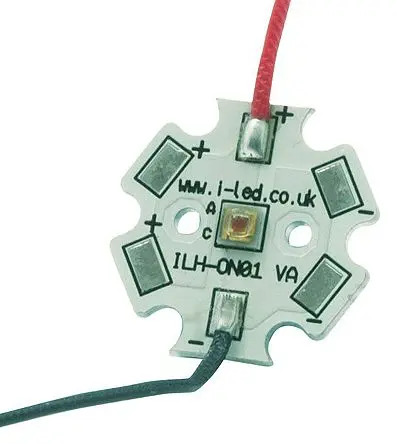 Produktfoto 1 von Intelligent LED Solutions LED-Array OSLON Signal PowerStar Rot, 1-LEDs, Ø 20 mm Außen-ø 61 lm-Typ 2 mm