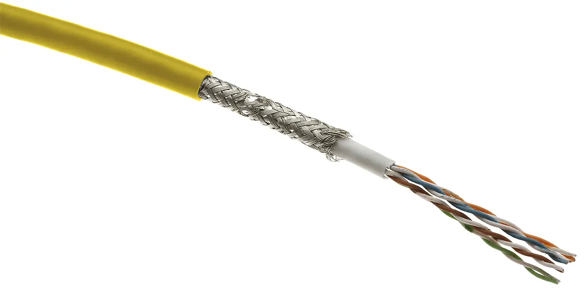 Produktfoto 1 von HARTING Cat5e Ethernet-Kabel, 50 m, Gelb Abgeschirmt Geschirmt, Aussen ø 6.8 mm Außen-ø , Polyurethan