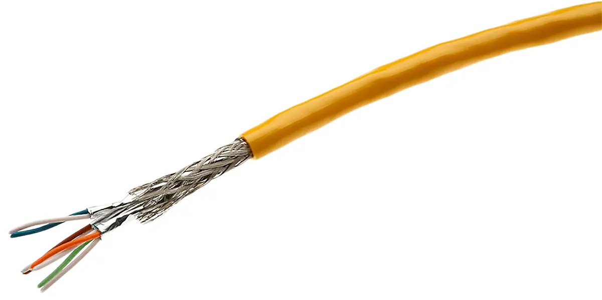 Produktfoto 1 von HARTING WIRE CAT 052 Cat7 Ethernet-Kabel, 100 m, Gelb, A Fest, B Fest Abgeschirmt, Polyurethan