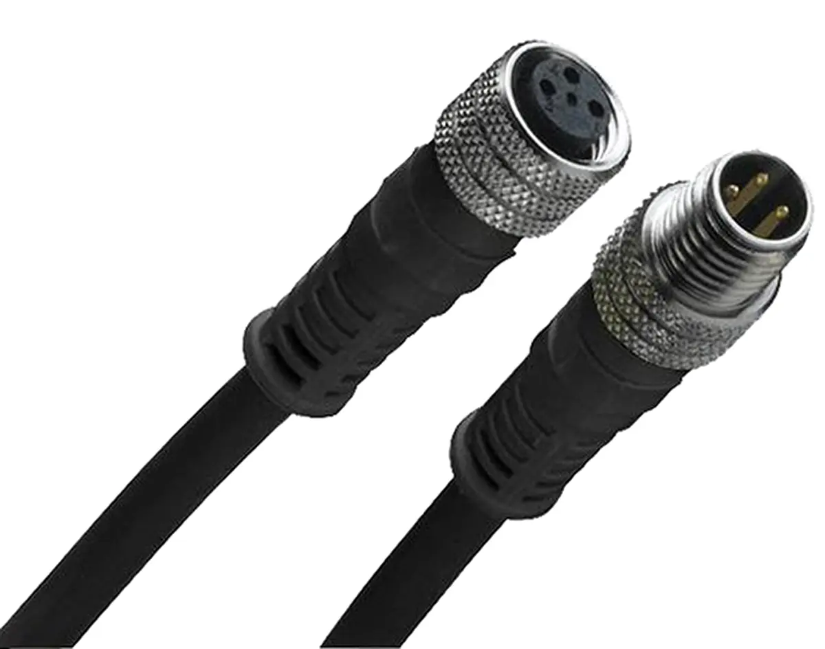 Produktfoto 1 von Molex 120087, 3-polig Sensor-Betätigungselementkabel, Gerade Buchse 3 / Gerade Stecker, Länge 1 m