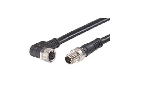 Produktfoto 1 von Molex 120087, 4-polig Sensor-Betätigungselementkabel, Rechtwinklig Buchse 4 / Gerade Stecker, Länge 2 m