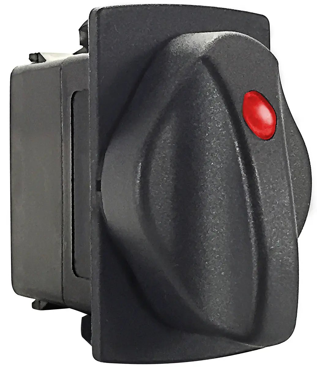 Produktfoto 1 von Carling Technologies 3-Stufen V Drehschalter beleuchtet 2-poliger Umschalter / 15 (24 V) A Schnellverbindung, 60 mm x
