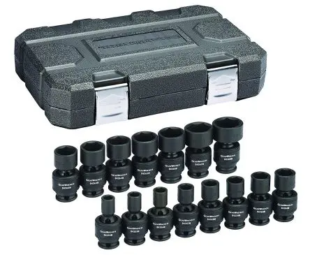 Produktfoto 1 von GearWrench Schlag-Steckschlüssel lang 3/8 in Vierkant 6-Kant 15-teilig