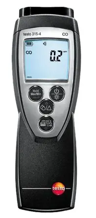 Produktfoto 1 von Testo 315-4 Gasdetektor für Kohlenmonoxid LCD 120s ±0.5 (Temperature) °C, ±2.5 (Humidity) %RH, ±5 (CO), HLK, EN, Tragbar