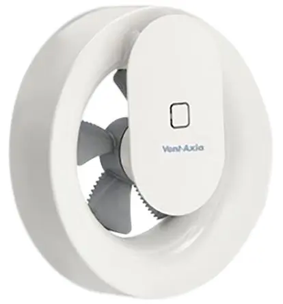 Produktfoto 1 von Vent-Axia Svara Abzugsgebläse Rund 30 L/s Wand, Fenster, Ausziehwerkzeug x 81 mm, 20 dBA 150 mm