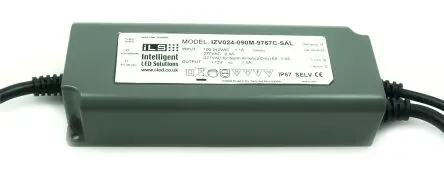 Produktfoto 1 von Intelligent LED Solutions LED-Treiber, 90 W 305V, 90 V LED-Treiber 3.75A, Ausgang 24V 0 bis 10 V PWM-Widerstand