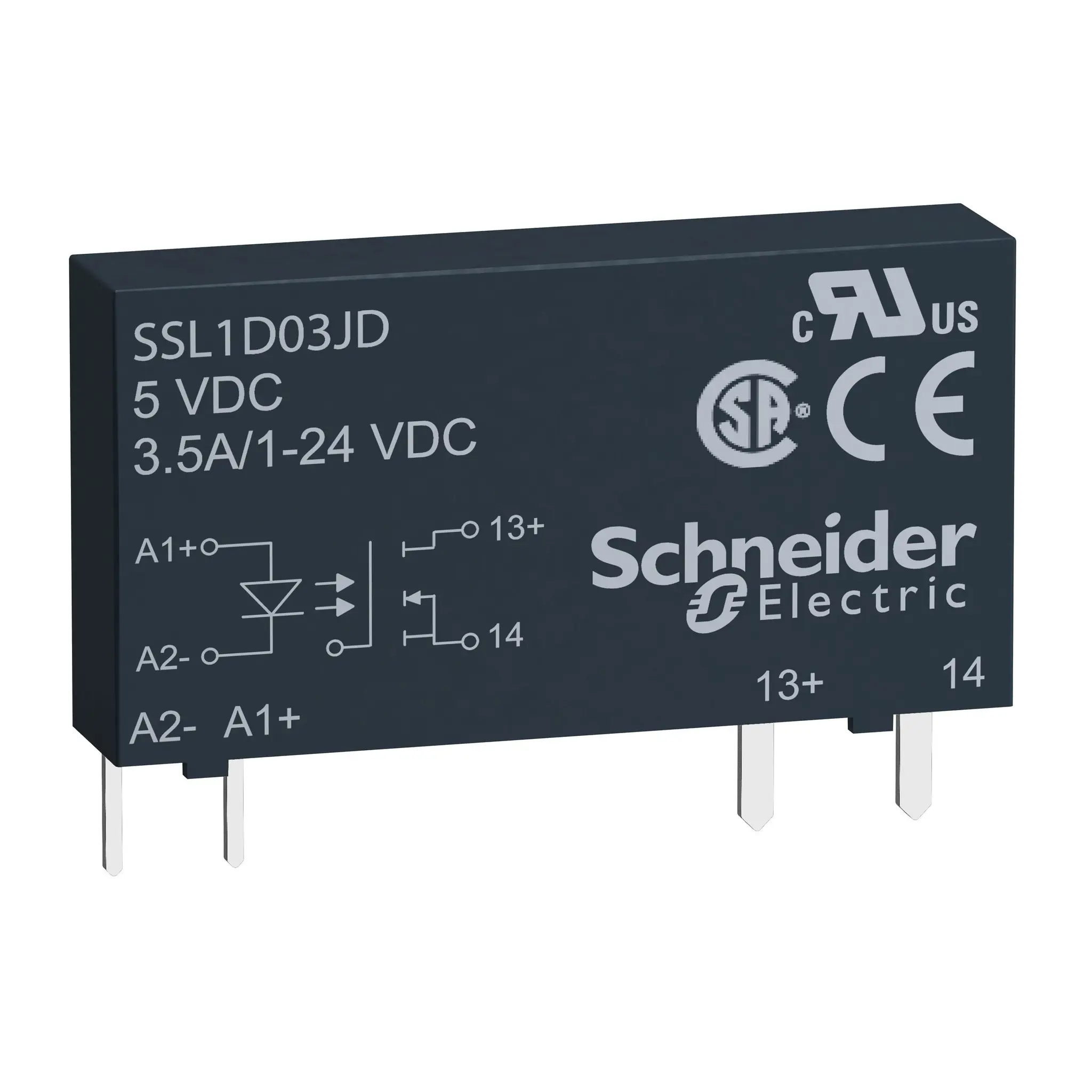 Produktfoto 1 von Schneider Electric Harmony Relay THT Halbleiterrelais DC, 1-poliger Schließer 24 V dc / 3,5 A