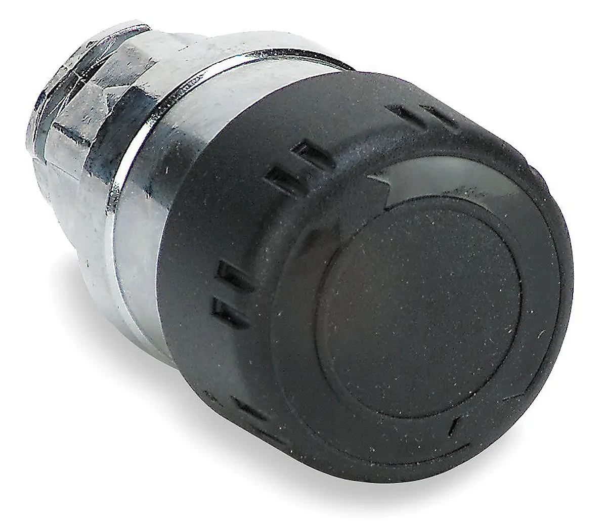 Produktfoto 1 von Schneider Electric Harmony XB4 Drucktastenkopf Ø 22mm, Schwarz Rastend Rund Metall, IP66