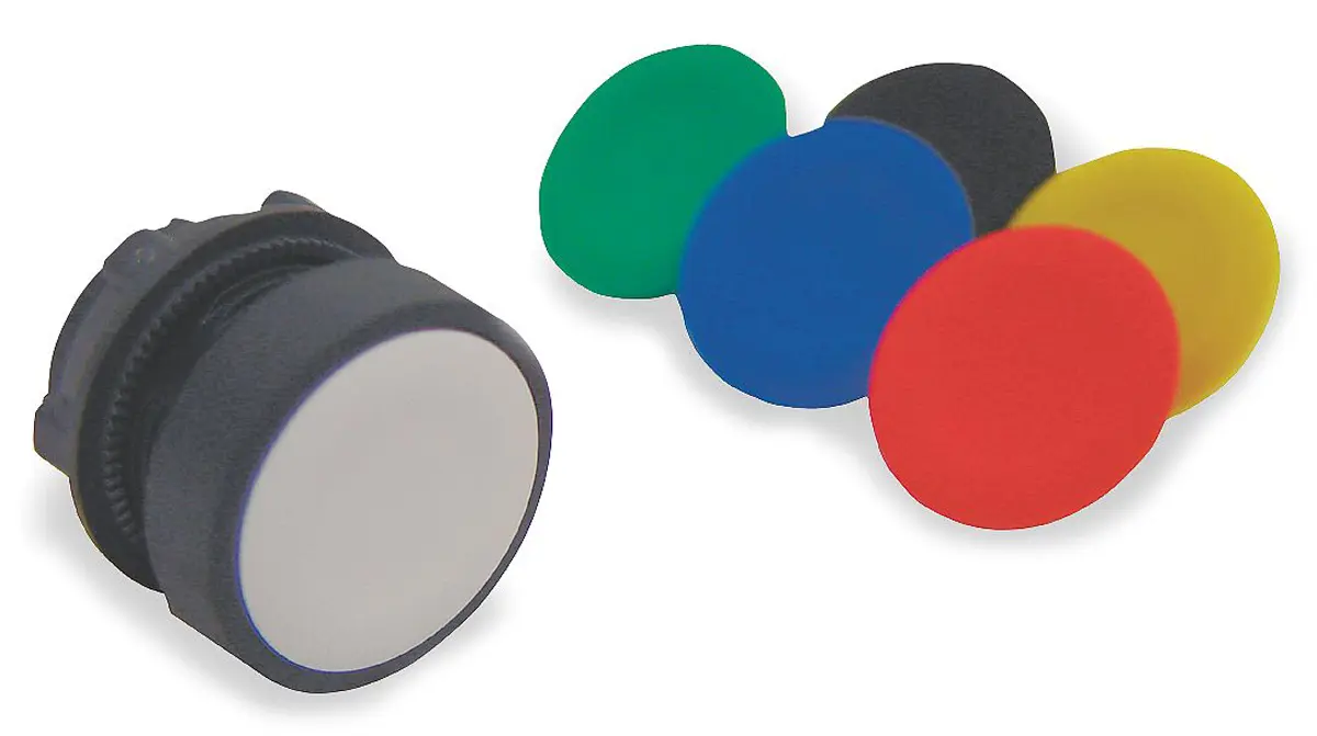 Produktfoto 1 von Schneider Electric Harmony Drucktastenkopf Ø 22 mm Tastend Rund Rund Kunststoff, IP66