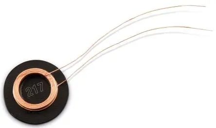 Produktfoto 1 von Wurth Elektronik WE-WPCC Drahtlose Ladespule 24.2 μH Empfänger 1.4 Ω 400 mA Ø 10.3 mm