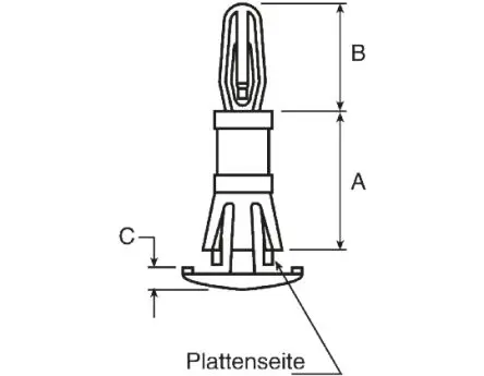 Produktfoto 1 von Essentra Abstandhalter Außengewinde Nylon 6.4 mm, Ø 4 mm