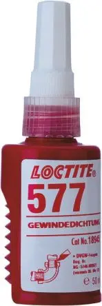 Produktfoto 1 von Loctite 577 Schraubensicherung Paste Gelb, Flasche 250 ml aushärtend in 24 h