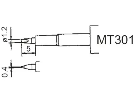 Weller / MT301 5 mm Lötspitze 2 mm Konisch MT für MT1500