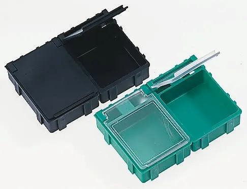 Produktfoto 1 von Licefa Kleinteilebox, ABS Gelb, 21 mm x 42 mm x 29 mm