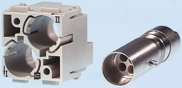 Produktfoto 1 von HARTING Han D Coax Kontakt für robusten Stromversorgungsstecker Stecker 10A Koaxialkontakt 0.14 mm² 2.5 mm²