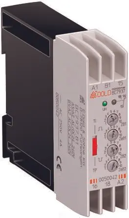 Produktfoto 1 von Dold BC Zeitrelais, DIN-Hutschiene 240V ac, 0.05 s to 300 h, 1 Kont., 1-poliger Umschalter