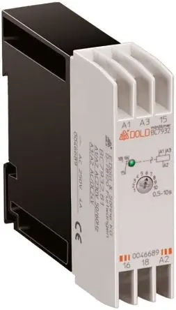 Produktfoto 1 von Dold BC Zeitrelais, DIN-Hutschiene 24V ac, 0.5 to 20 s, 1 Kont., 1-poliger Umschalter