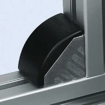 Produktfoto 1 von Bosch Rexroth Polypropylen Kappe für Winkelklammer, Abschlusskappe Schwarz, 40 x 80 mm, 10 mm