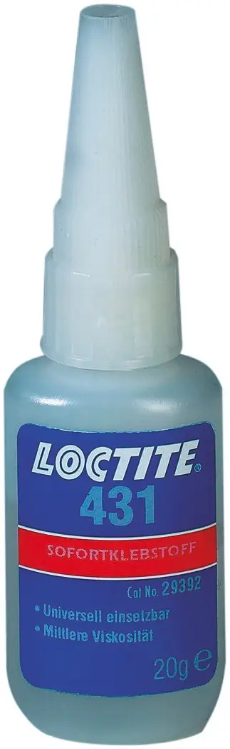 Produktfoto 1 von Loctite Loctite 431 Sekundenkleber Cyanacrylat Flüssig Klar, Flasche 20 g