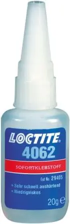 Produktfoto 1 von Loctite Loctite 4062 Sekundenkleber Cyanacrylat Flüssig Klar, Flasche 20 g