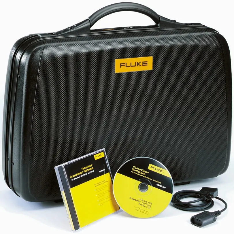 Produktfoto 1 von Fluke Oszilloskop Zubehör-Set, Zubehörkit Tasche, OC4USB-Kabel, Software, für Serie 190, Serie 215C, Serie 225C SCC190