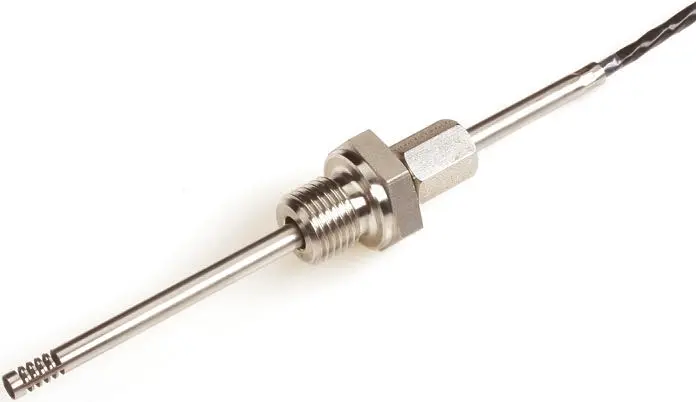 Electrotherm PT100 G1/4 Widerstandsthermometer Ø 4.5mm x 120mm, -50°C → +200°C, 2.5m Leitung