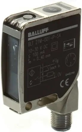 Produktfoto 1 von BALLUFF BLT Lichtintensitätssensor 40 mm, IP67, UV LED, PnP 30 mA 30V