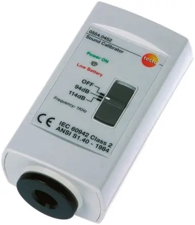 Produktfoto 1 von Testo Schallpegel Kalibriergerät / 114 dB, 1000 Hz ±0.5 dB 1 Zoll