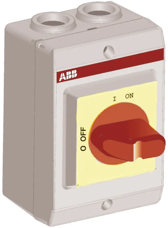 Produktfoto 1 von ABB Trennschalter 3-polig 23A Rot IP 65 7,5kW 690V ac 3-phasig Schließer/Öffner