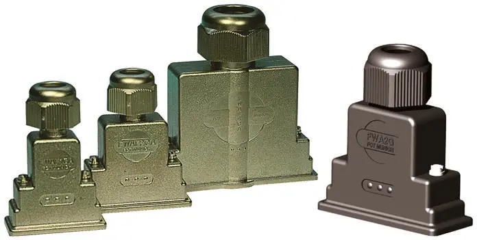 Produktfoto 1 von FCT from Molex FWA D-Sub-Gehäuse Gerade, 9-polig, D: D-Sub-Gehäuse Zugentlastung, Silber, Größe E, aus ABS