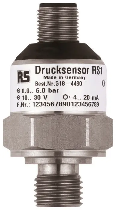 Produktfoto 1 von RS PRO G1/4 Druckschalter 0bar bis 6bar, Analog 4 → 20 mA, für Gas, Flüssigkeit