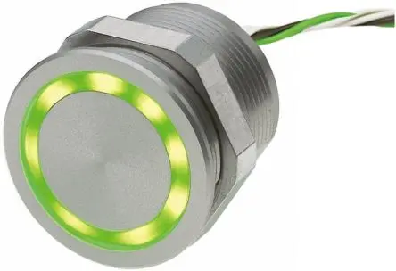 Produktfoto 1 von Schurter PSE Druckschalter Beleuchtet / 100mA, IP67