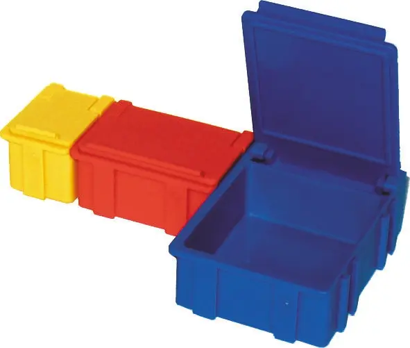 Produktfoto 1 von Licefa Kleinteilebox, ABS Gelb, 21 mm x 42 mm x 29 mm