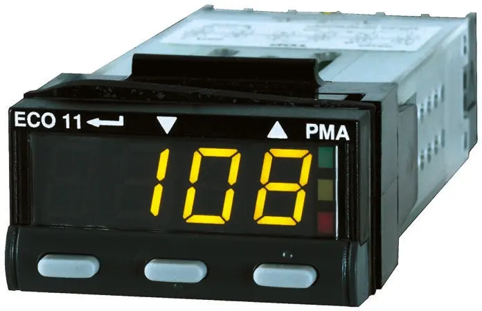 Produktfoto 1 von PMA ECO 11 PID Temperaturregler, 2 x Relais, Halbleiterrelais Ausgang, 90 → 264 V ac, 48 x 24mm
