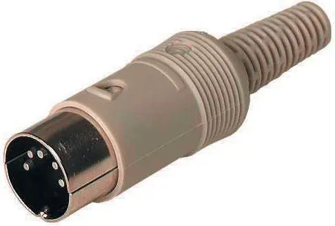Produktfoto 1 von Hirschmann MAS Miniature DIN-Stecker Gerade 6-polig, DIN 45322, 34 V ac/dc 4A IP30 Kabel Stecker