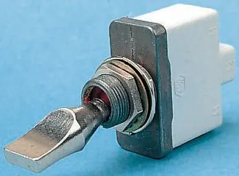 Produktfoto 1 von APEM Panel Kippschalter DPST, Ein-Ein, 24 V dc, 250 V ac, 15A, IP67, Schraube