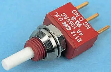 C & K Druckschalter Tastend PCB-Montage, Wechselschalter, 1-polig / 4 A @ 28 V dc