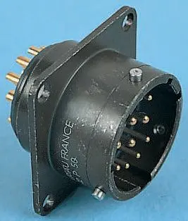 Souriau Sunbank by Eaton, 851 Kupferlegierung MIL-Spec Rundsteckverbinder Gerade, 3-polig, Frontplattenmontage, Gehäuse