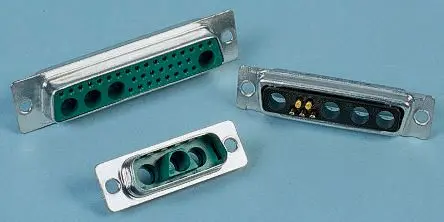 Amphenol Communications Solutions DW D-Sub-Steckverbinder Gerade, 3-polig, Kabel, mit Montagebohrung