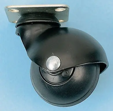Produktfoto 1 von Guitel Hervieu Drehlager Lenkrolle, Rad ø 40mm, 40kg, Ges H. 62mm, Rad B. 40mm, 42 x 42mm, Platte, Gummi-Material