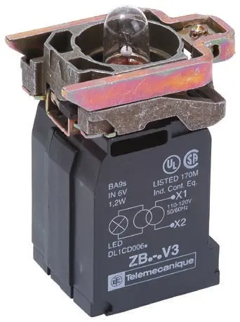 Produktfoto 1 von Schneider Electric Harmony XB4 Lichtblock Anzeigenblock LED Weiß beleuchtet Schraubanschluss