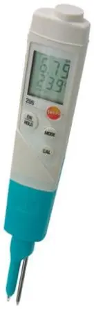 Produktfoto 1 von Testo 206-pH1 Starter Set Batterie pH Messgerät, ±0.02 pH max., 0.01 pH, 14 pH max., 60 °C max