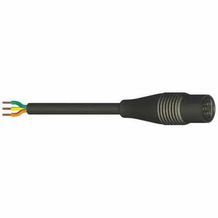 Produktfoto 1 von Wieland RST20i3 Beleuchtungssteckverbinder Buchse, Kabel assembliert 16A, Kontakte: 3 IP68, IP66, Schwarz, L. 3 m,