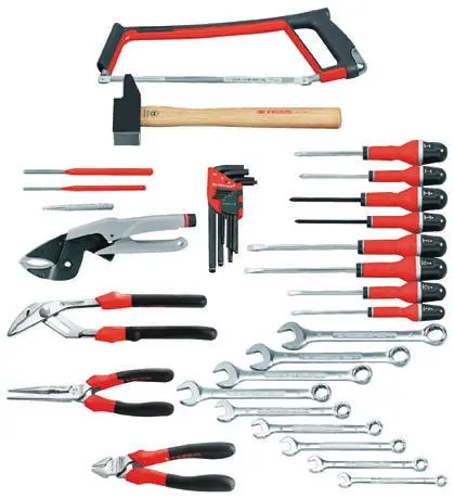 Produktfoto 1 von Facom Mechanisch Werkzeugsatz, Rahmenklemme 35-teilig