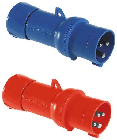 Produktfoto 1 von Schneider Electric Mureva Leistungssteckverbinder Rot 3P+PE, 415V, Kabel Gerade IP44 32A