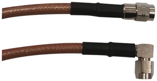 Produktfoto 1 von Radiall Cable Assembly Koaxialkabel Stecker, 50 Ω Stecker, 500 mm, SMA / SMA, Braun